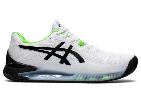 Asics Tennisschoenen Heren, GEL-RESOLUTION Wit/Groen - Asics Sale Outlet | B2673054-MZ